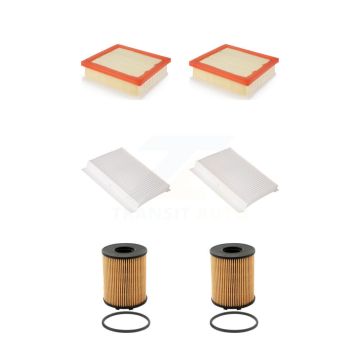 2x Air + 2x Cabin + 2x Engine Cartridge Oil Filter (6 Total) Kit For Jeep Renegade Fiat KFM-101364