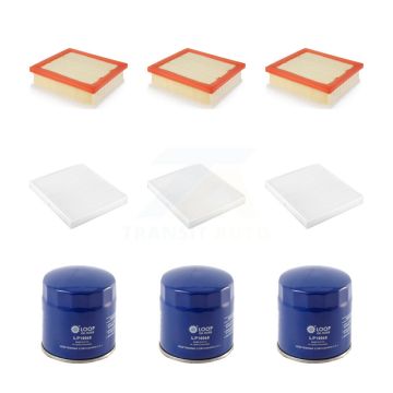 3x Air + 3x Cabin + 3x Engine Oil Filter (9 Total) Kit For Jeep Compass KFM-101369