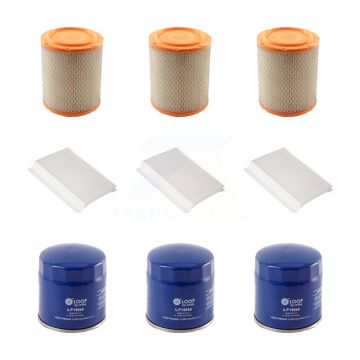 3x Air + 3x Cabin + 3x Engine Oil Filter (9 Total) Kit For Jeep Compass KFM-101370