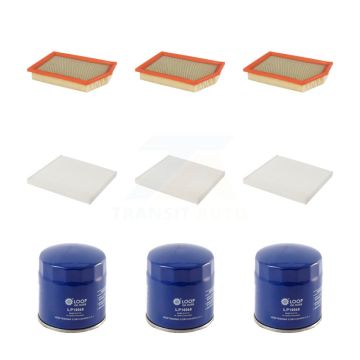 3x Air + 3x Cabin + 3x Engine Oil Filter (9 Total) Kit For 2014-2018 Jeep Cherokee 2.4L KFM-101375