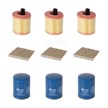 3x Air + 3x Cabin + 3x Engine Oil Filter (9 Total) Kit For Cadillac ATS KFM-101381