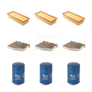 3x Air + 3x Cabin + 3x Engine Oil Filter (9 Total) Kit For Volkswagen Tiguan Jetta Audi KFM-101384