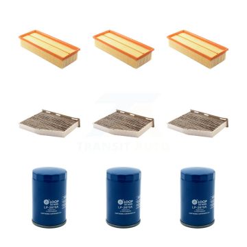 3x Air + 3x Cabin + 3x Engine Oil Filter (9 Total) Kit For Volkswagen Jetta KFM-101386