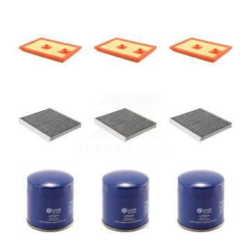 3x Air + 3x Cabin + 3x Engine Oil Filter (9 Total) Kit For 16-18 Audi A3 Sportback e-tron KFM-101387