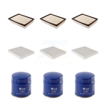 3x Air + 3x Cabin + 3x Engine Oil Filter (9 Total) Kit For Chevrolet GMC Silverado 2500 KFM-101391