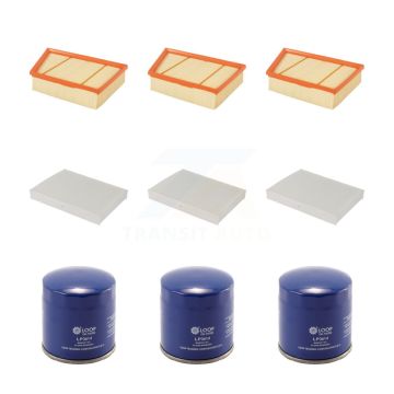 3x Air + 3x Cabin + 3x Engine Oil Filter (9 Total) Kit For Land Rover Range Evoque Sport KFM-101397