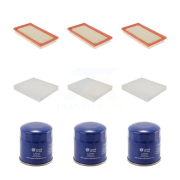 3x Air + 3x Cabin + 3x Engine Oil Filter (9 Total) Kit For Toyota RAV4 Corolla Camry KFM-101402