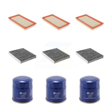 3x Air + 3x Cabin + 3x Engine Oil Filter (9 Total) Kit For Toyota RAV4 Corolla Camry KFM-101403