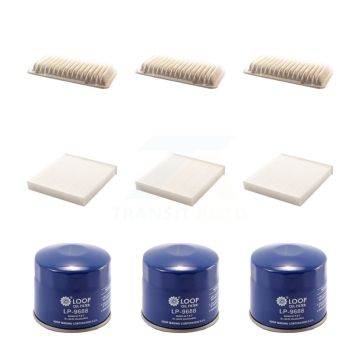 3x Air + 3x Cabin + 3x Engine Oil Filter (9 Total) Kit For Scion FR-S Subaru BRZ Toyota KFM-101405