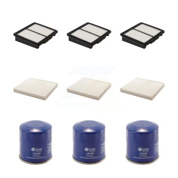 3x Air + 3x Cabin + 3x Engine Oil Filter (9 Total) Kit For INFINITI M35 KFM-101412