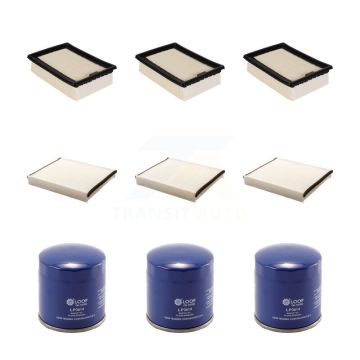 3x Air + 3x Cabin + 3x Engine Oil Filter (9 Total) Kit For Ford Escape Transit Connect KFM-101413