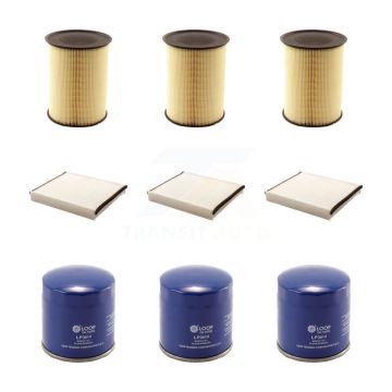 3x Air + 3x Cabin + 3x Engine Oil Filter (9 Total) Kit For Ford Escape Focus Lincoln MKC KFM-101414