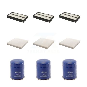 3x Air + 3x Cabin + 3x Engine Oil Filter (9 Total) Kit For 2014-2015 Acura MDX KFM-101415