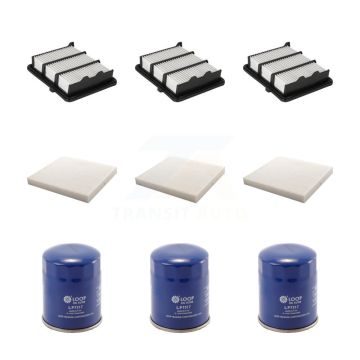 3x Air + 3x Cabin + 3x Engine Oil Filter (9 Total) Kit For 2018-2022 Honda Accord 1.5L KFM-101418