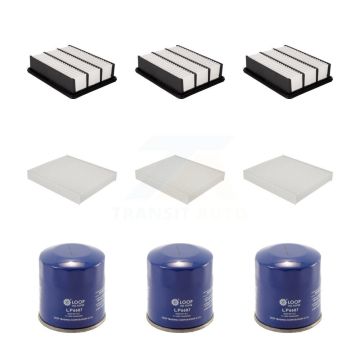 3x Air + 3x Cabin + 3x Engine Oil Filter (9 Total) Kit For 2016-2021 Mazda CX-9 KFM-101422