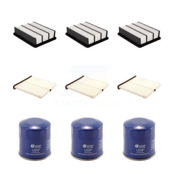 3x Air + 3x Cabin + 3x Engine Oil Filter (9 Total) Kit For Mazda CX-5 6 KFM-101423