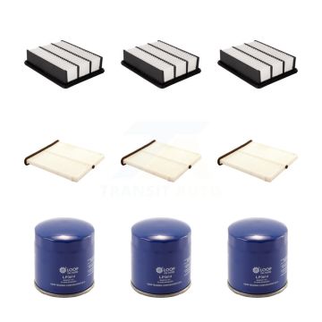 3x Air + 3x Cabin + 3x Engine Oil Filter (9 Total) Kit For 2019 Mazda CX-5 2.2L KFM-101425
