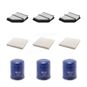 3x Air + 3x Cabin + 3x Engine Oil Filter (9 Total) Kit For 2016-2022 Honda HR-V KFM-101427