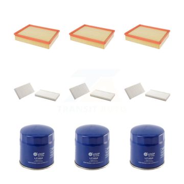 3x Air + 3x Cabin + 3x Engine Oil Filter (9 Total) Kit For Jeep Liberty Dodge Nitro KFM-101431