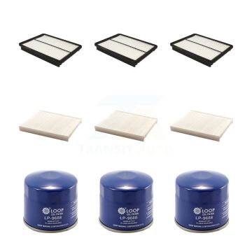 3x Air + 3x Cabin + 3x Engine Oil Filter (9 Total) Kit For 2014-2015 Kia Sorento 2.4L KFM-101438