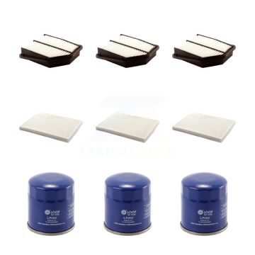 3x Air + 3x Cabin + 3x Engine Oil Filter (9 Total) Kit For 09-10 Suzuki Grand Vitara 2.4L KFM-101441