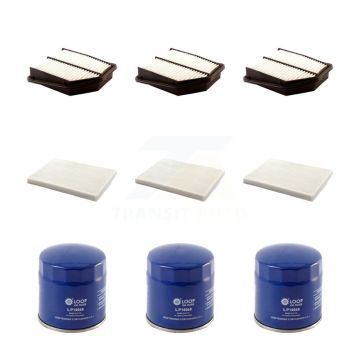 3x Air + 3x Cabin + 3x Engine Oil Filter (9 Total) Kit For 09-10 Suzuki Grand Vitara 3.2L KFM-101442