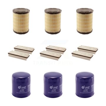 3x Air + 3x Cabin + 3x Engine Oil Filter (9 Total) Kit For 2004 Buick Rainier 5.3L KFM-101443