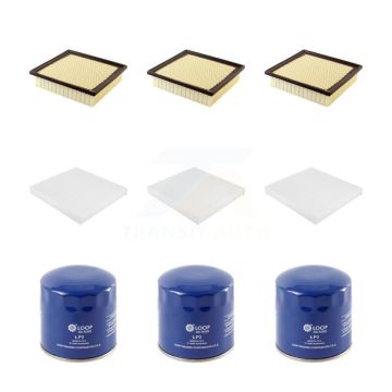 3x Air + 3x Cabin + 3x Engine Oil Filter (9 Total) Kit For Jeep Grand Cherokee Dodge KFM-101445