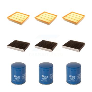 3x Air + 3x Cabin + 3x Engine Oil Filter (9 Total) Kit For Cadillac SRX KFM-101447