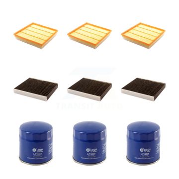 3x Air + 3x Cabin + 3x Engine Oil Filter (9 Total) Kit For Cadillac SRX Saab 9-4X 3.0L KFM-101448