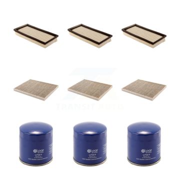 3x Air + 3x Cabin + 3x Engine Oil Filter (9 Total) Kit For 2000 Dodge Caravan 2.4L KFM-101450