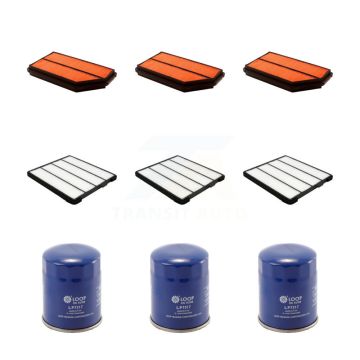 3x Air + 3x Cabin + 3x Engine Oil Filter (9 Total) Kit For Honda Pilot Acura MDX KFM-101452
