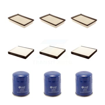 3x Air + 3x Cabin + 3x Engine Oil Filter (9 Total) Kit For 2003 Hyundai Tiburon 2.0L KFM-101456