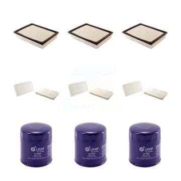 3x Air + 3x Cabin + 3x Engine Oil Filter (9 Total) Kit For Chevrolet GMC Silverado 1500 KFM-101462