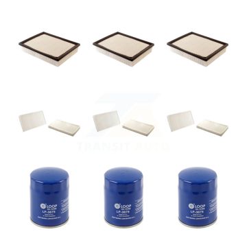 3x Air + 3x Cabin + 3x Engine Oil Filter (9 Total) Kit For Chevrolet GMC Silverado 1500 KFM-101463