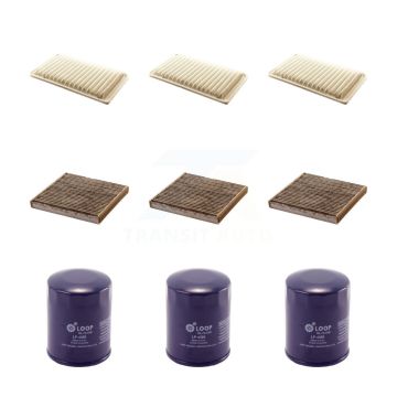3x Air + 3x Cabin + 3x Engine Oil Filter (9 Total) Kit For Toyota Camry KFM-101473