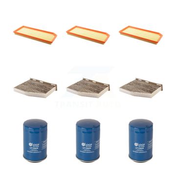 3x Air + 3x Cabin + 3x Engine Oil Filter (9 Total) Kit For Volkswagen Jetta Audi A3 TT KFM-101474