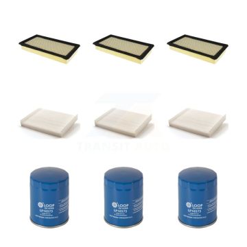 3x Air + 3x Cabin + 3x Engine Oil Filter (9 Total) Kit For Ford Fusion Lincoln MKZ KFM-101478