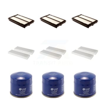 3x Air + 3x Cabin + 3x Engine Oil Filter (9 Total) Kit For 1998-2002 Honda Accord 2.3L KFM-101482