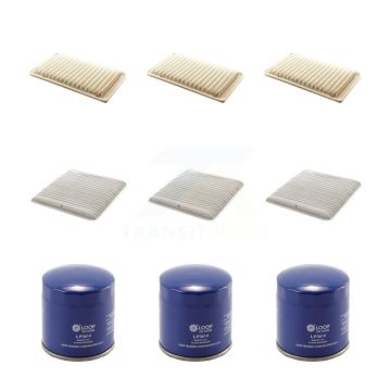 3x Air + 3x Cabin + 3x Engine Oil Filter (9 Total) Kit For Toyota Sienna LE CE with 3.3L KFM-101486