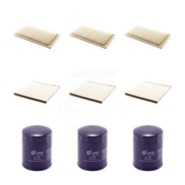 3x Air + 3x Cabin + 3x Engine Oil Filter (9 Total) Kit For Toyota Camry Solara 2.4L KFM-101487