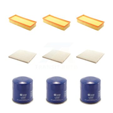 3x Air + 3x Cabin + 3x Engine Oil Filter (9 Total) Kit For Nissan Altima KFM-101492