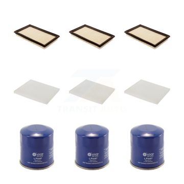 3x Air + 3x Cabin + 3x Engine Oil Filter (9 Total) Kit For Nissan Murano Pathfinder QX60 KFM-101495