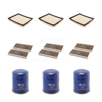 3x Air + 3x Cabin + 3x Engine Oil Filter (9 Total) Kit For Nissan TITAN Armada NV2500 KFM-101498