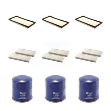 3x Air + 3x Cabin + 3x Engine Oil Filter (9 Total) Kit For Nissan Frontier Suzuki Equator KFM-101500