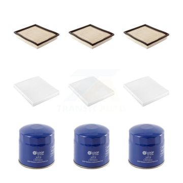 3x Air + 3x Cabin + 3x Engine Oil Filter (9 Total) Kit For Chrysler Sebring Dodge Avenger KFM-101509
