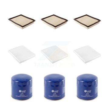 3x Air + 3x Cabin + 3x Engine Oil Filter (9 Total) Kit For Chrysler Sebring Dodge Avenger KFM-101510