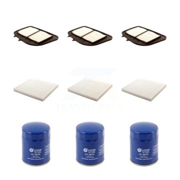 3x Air + 3x Cabin + 3x Engine Oil Filter (9 Total) Kit For 2004 Cadillac SRX 4.6L KFM-101512