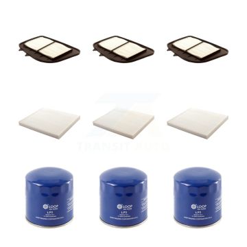 3x Air + 3x Cabin + 3x Engine Oil Filter (9 Total) Kit For 2006-2007 Cadillac STS 4.4L KFM-101514