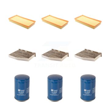 3x Air + 3x Cabin + 3x Engine Oil Filter (9 Total) Kit For Volkswagen Jetta KFM-101519